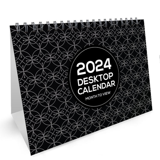 2024 Academic Office Desk Calendar Free Standing Spiral Bound