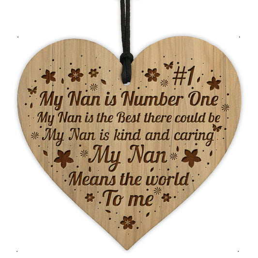 Nan Gifts For Birthday Engraved Heart Gift For Grandparents
