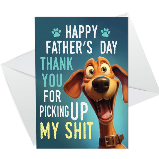 Funny Fathers Day Card From Dog Funny Dad Cards From Pet