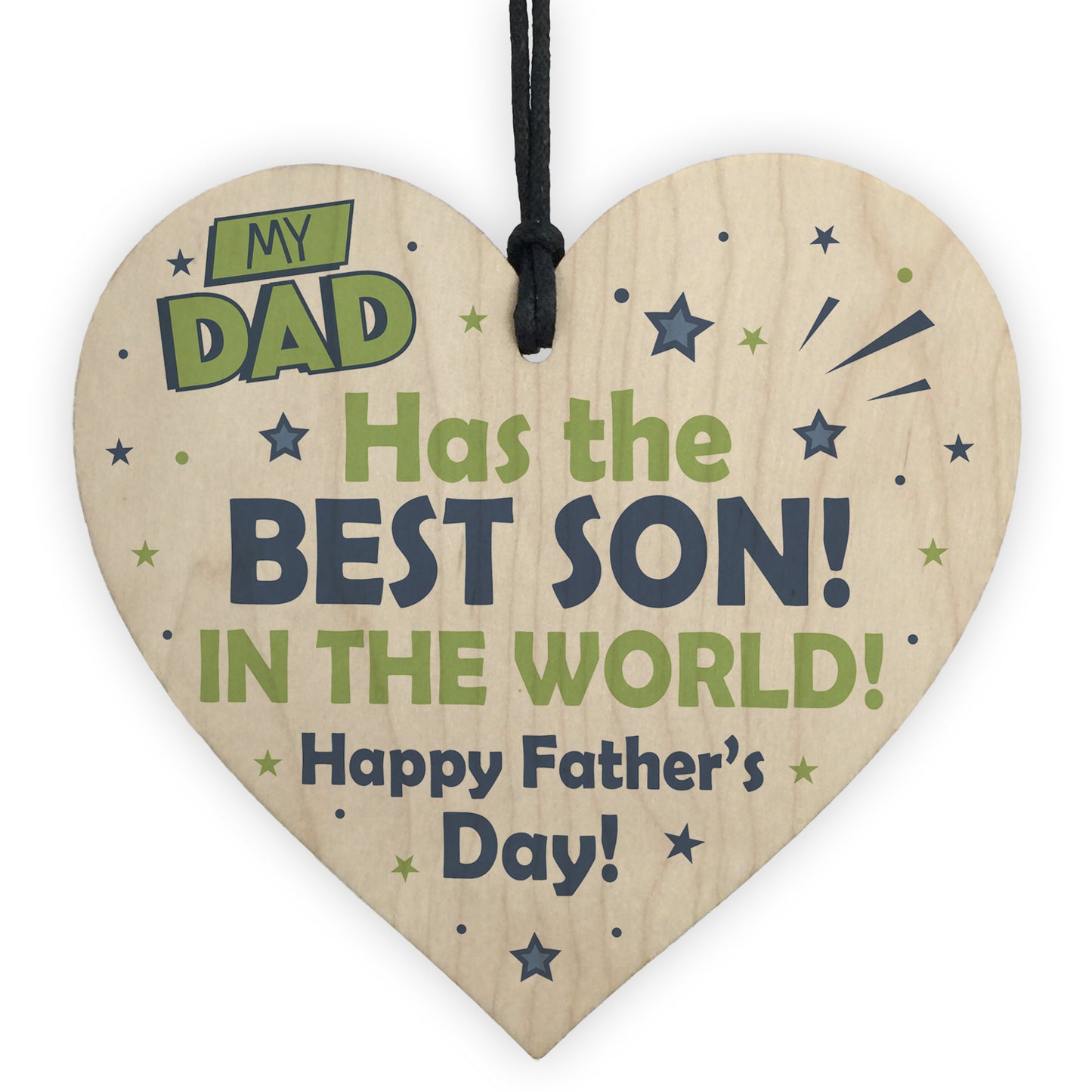 Fathers Day Gifts Wooden Heart Sign Novelty Gift For Dad