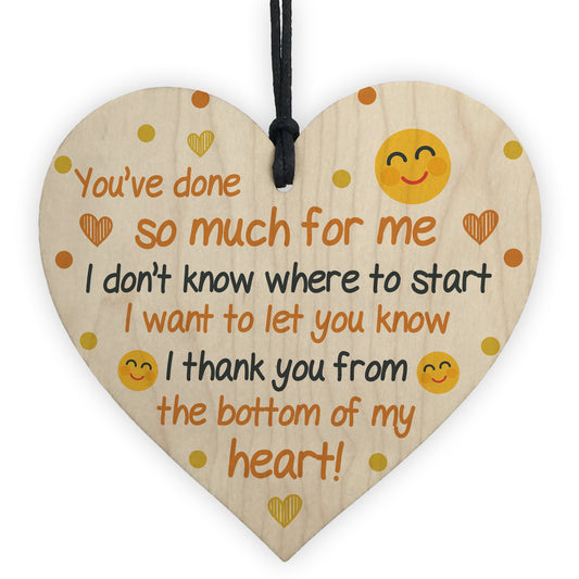 Teacher Gift Poem Thank You Gift Hanging Heart Friendship Mentor