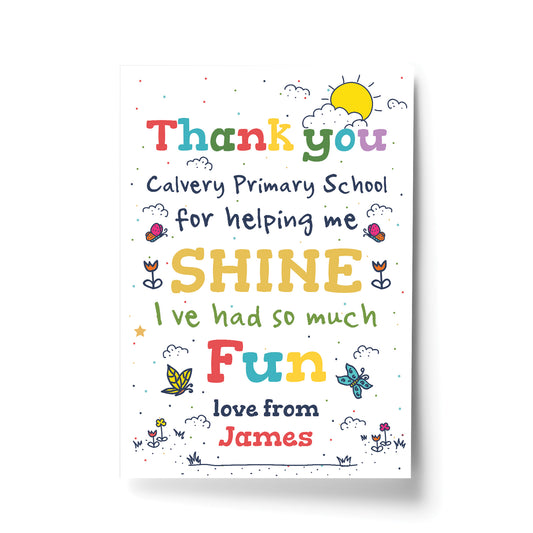 Personalised Thank You Gift For Teacher Assistant Mentor Leaving