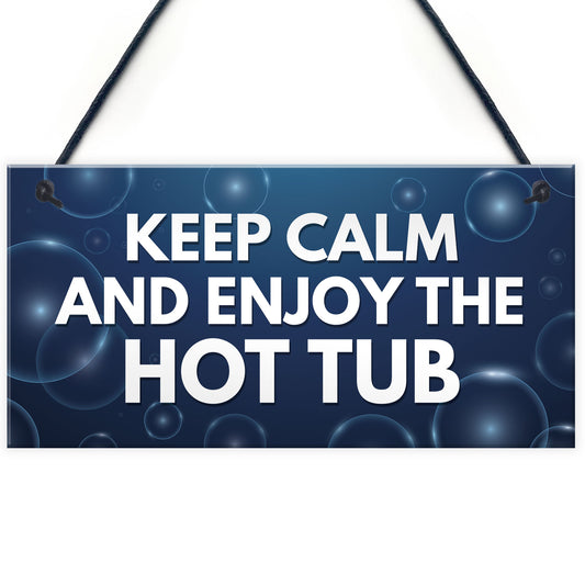 Funny Hot Tub Sign Quote Hot Tub Accessories Garden Summerhouse