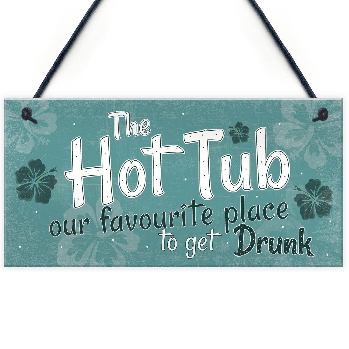 Funny Hot Tub Sign Garden Plaque Outdoor Shed Home Novelty Gift