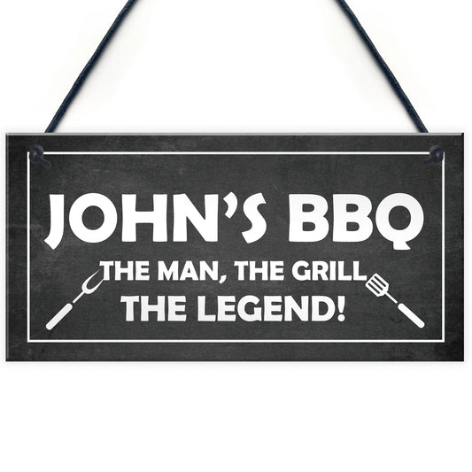 Personalised BBQ Signs And Plaque For Outdoor Funny Gift For Men