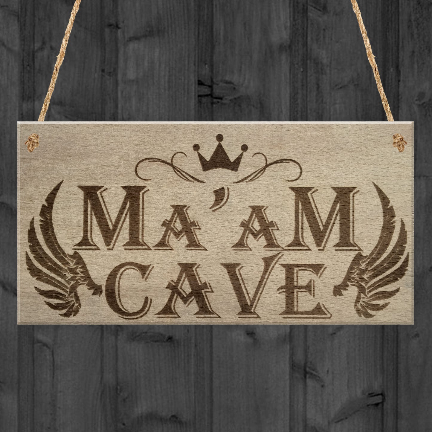 Ma'am Cave She Shed Mum Garden Sister Woman Cave Hanging Plaque