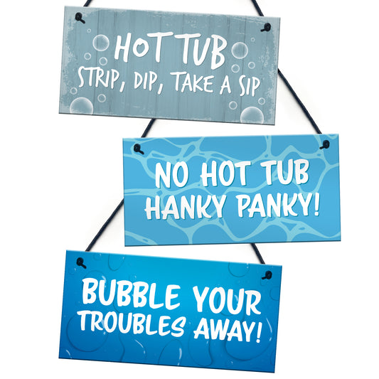 Novelty Hot Tub Signs And Plaques Shed Sign Summerhouse Sign