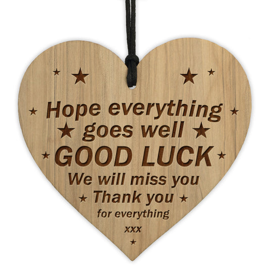 Good Luck Colleague Friend Teacher Work New Job Gift Engraved