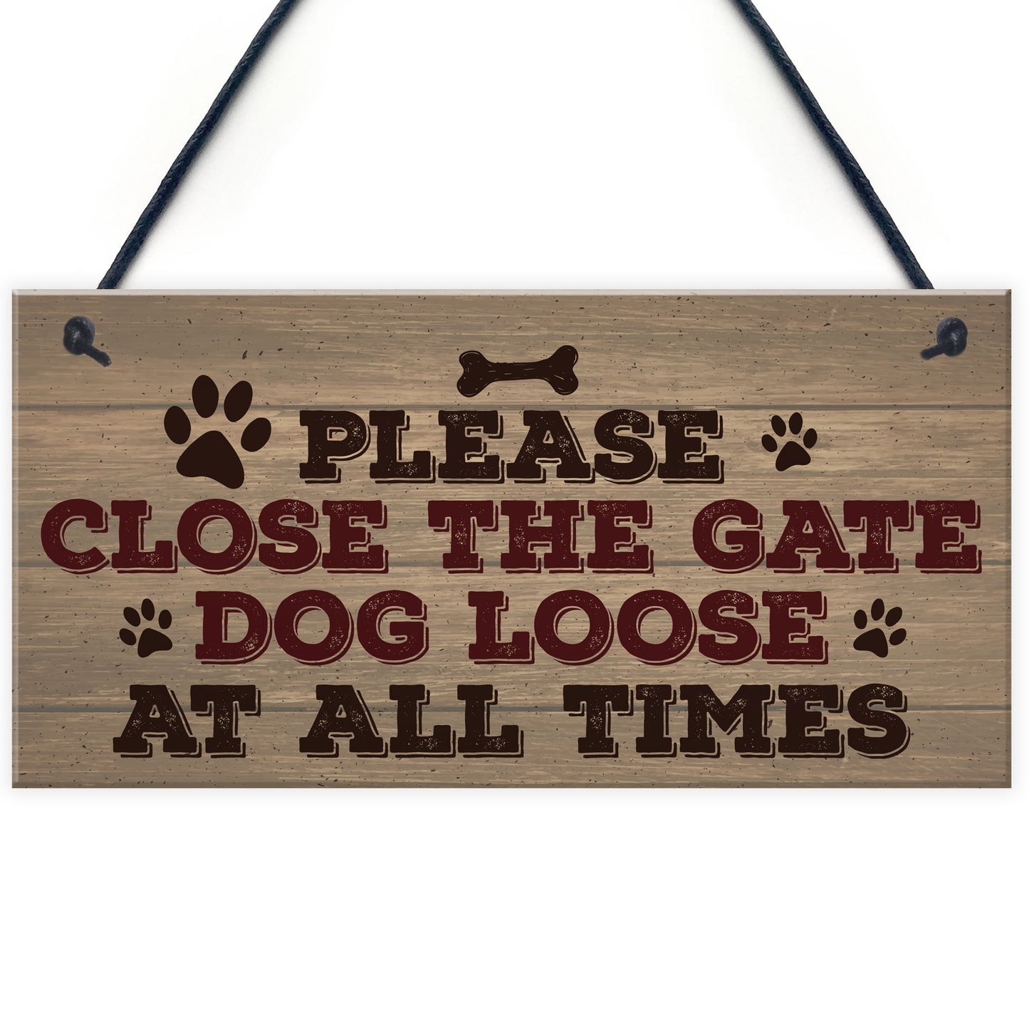 Please Close The Gate Hanging Plaque Security Garden Fence Sign