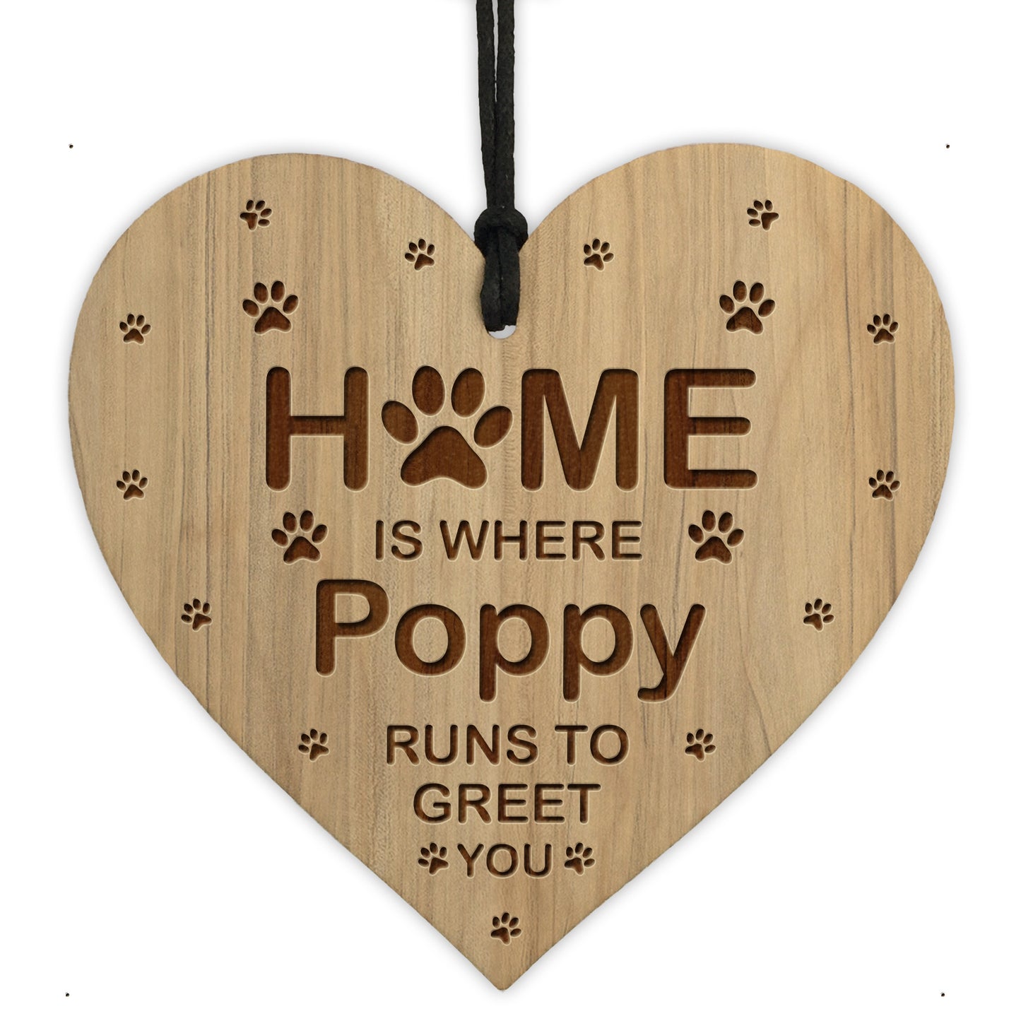 Personalised Home Is Where Plaque Dog Cat Gift Dog Cat Sign