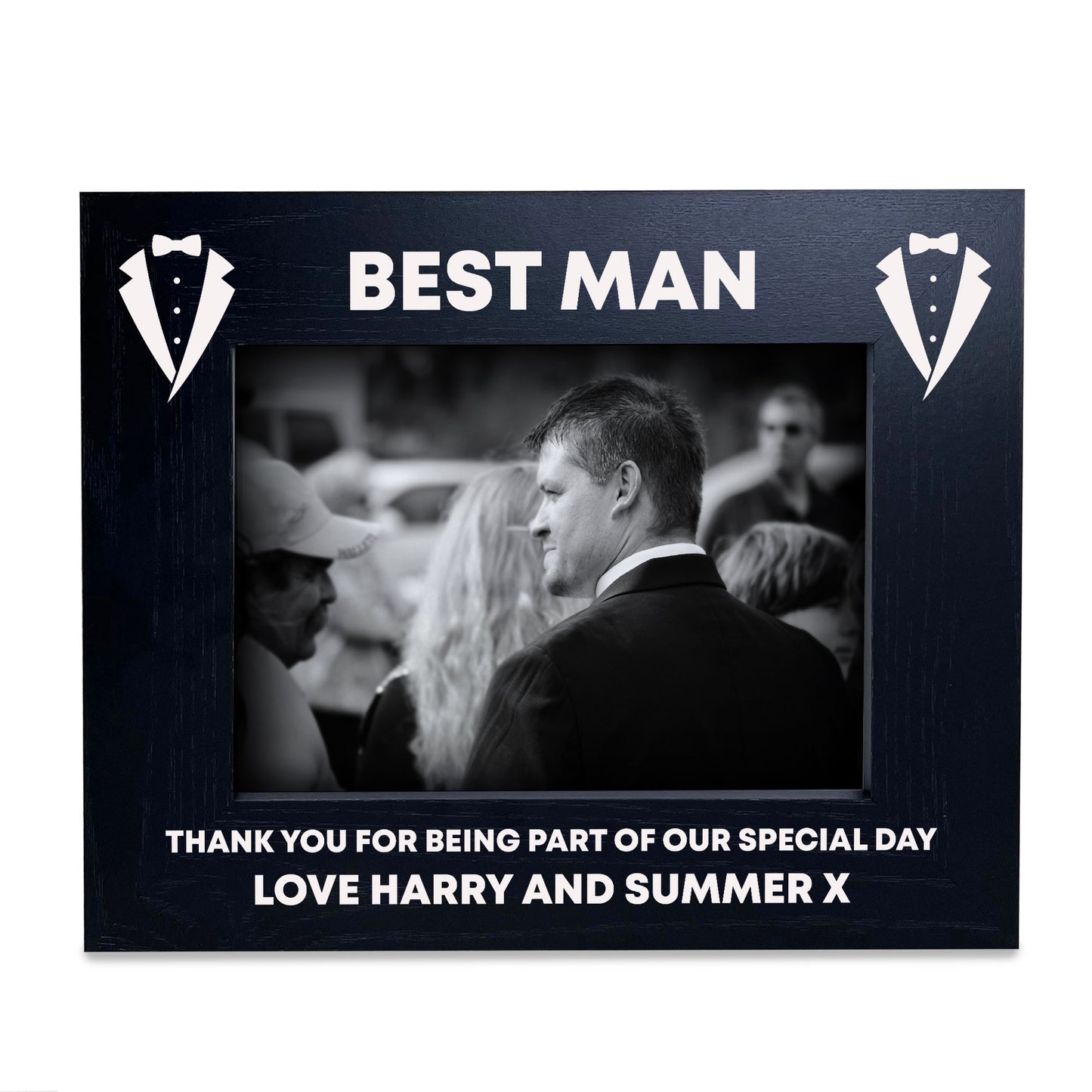 BEST MAN GIFT Personalised Photo Frame Thank You Gift