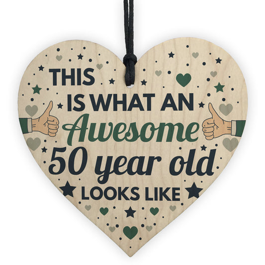 AWESOME 50 Year Old Funny 50th Birthday Gift 50th Birthday Card