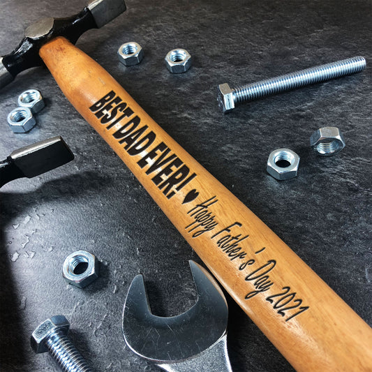 Personalised Tool Gift For Dad Fathers Day Gift Engraved Hammer