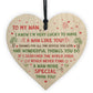 Nan Nanny Birthday Christmas Gifts Wooden Heart Special Plaque