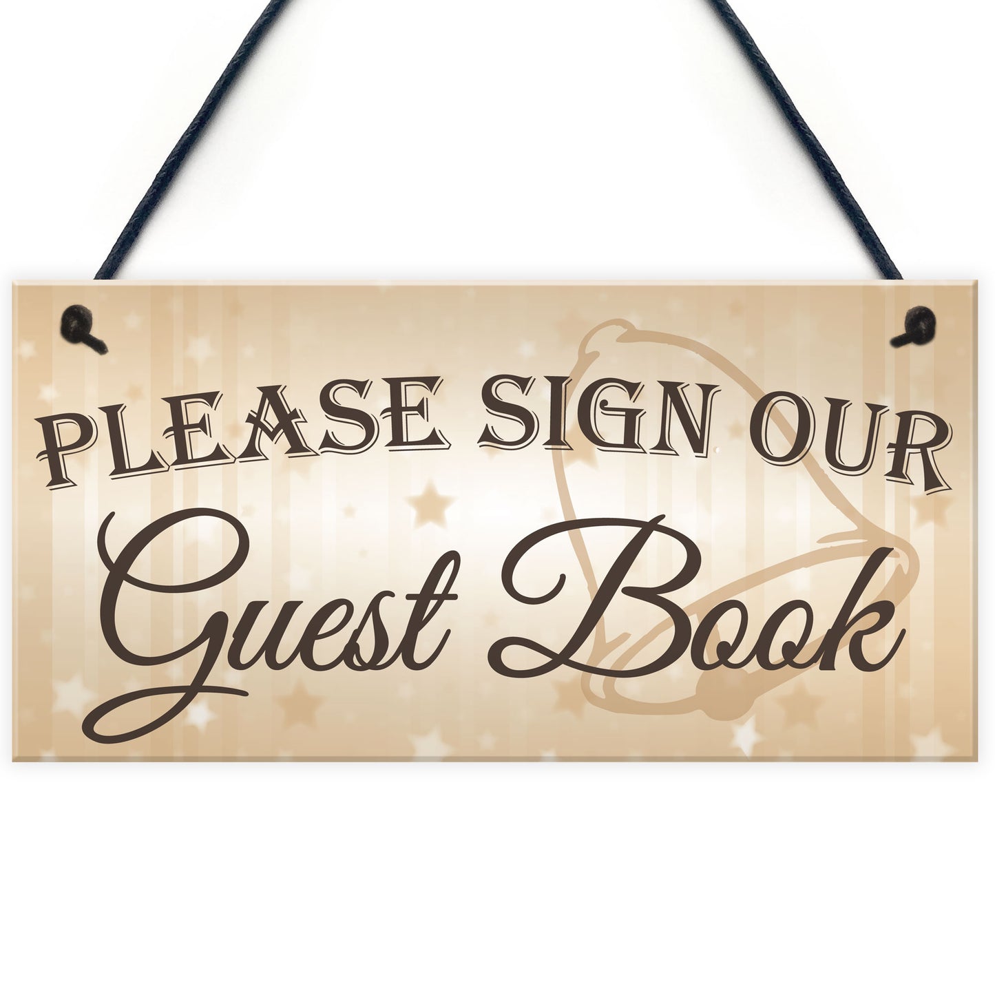 Please Sign Guest Book Wedding Day Hanging Decoration Plaque