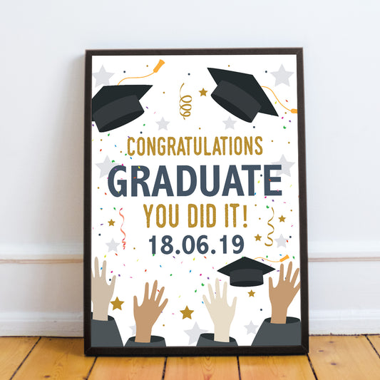 Personalised Gift For Graduate Graduation Gifts Framed Print