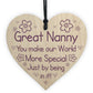 Great Nanny Gift For Birthday Mothers Day Heart Thank You Gift