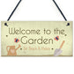 Cute Garden Sign Summer House Plaque Summer House Accessories