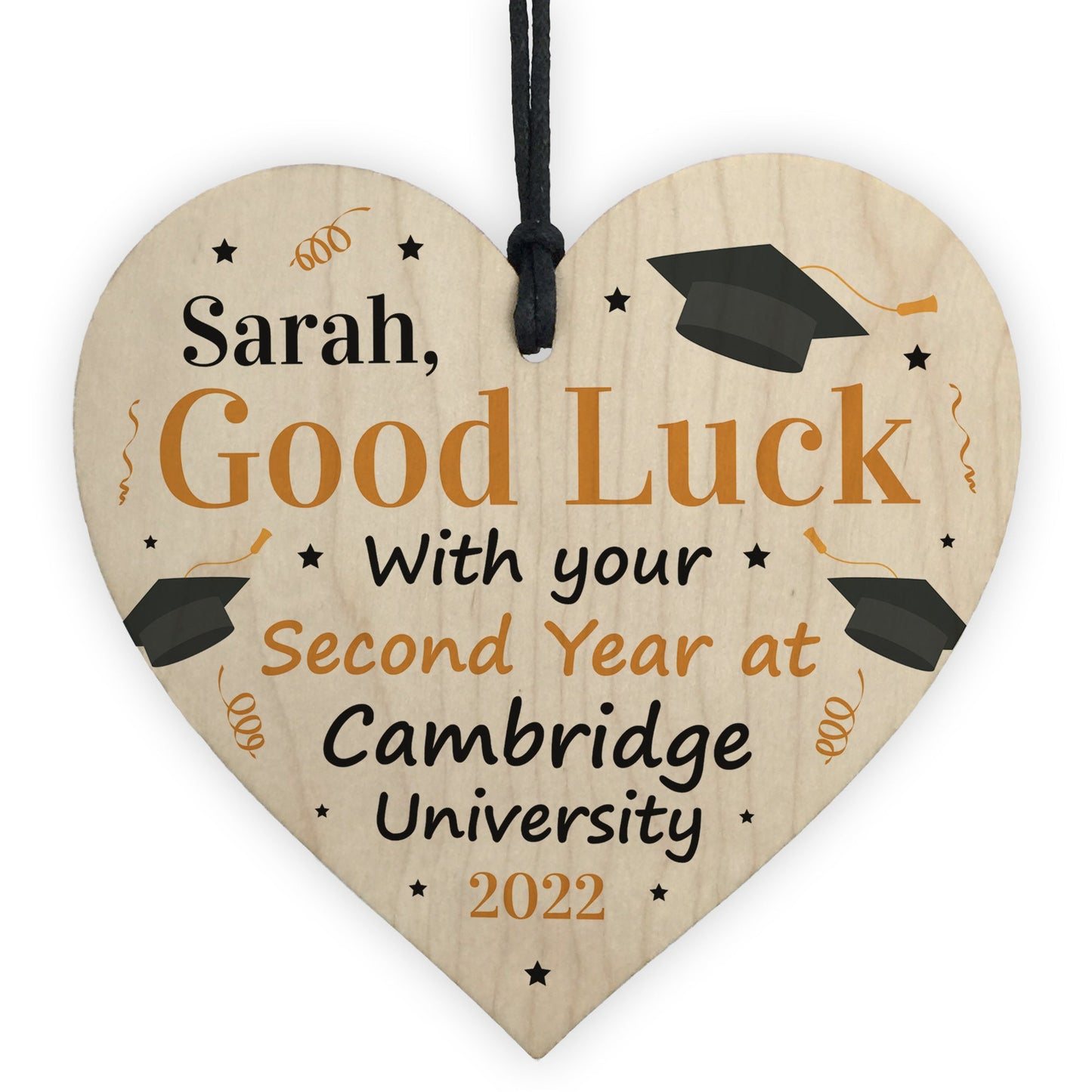 PERSONALISED University Second 2nd Year Good Luck Gifts