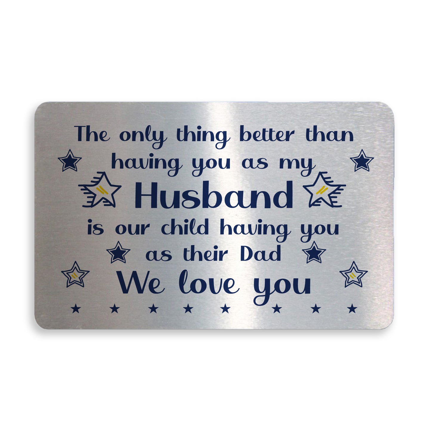 Thank You Gift For Husband Dad Metal Wallet Insert Gift For Him