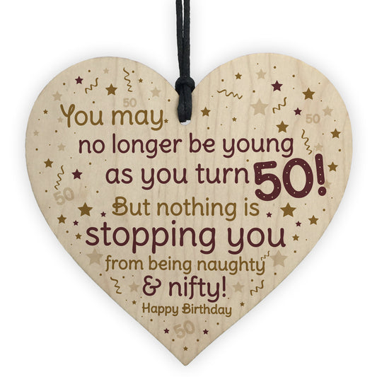 50th Birthday Gift For Men Women Funny 50th Birthday Card Sign