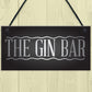 The Gin Bar Garden Party Alcohol Novelty Gift Pub Wall Plaque