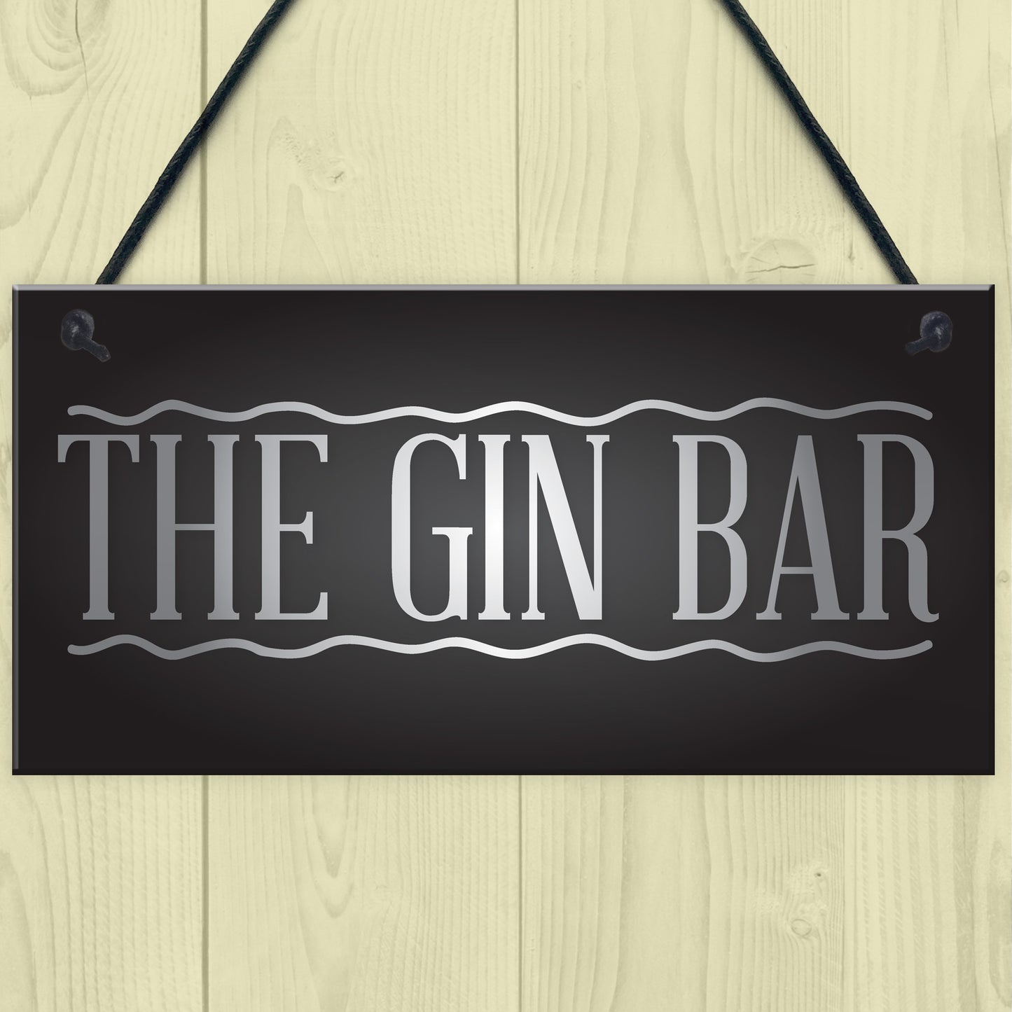 The Gin Bar Garden Party Alcohol Novelty Gift Pub Wall Plaque