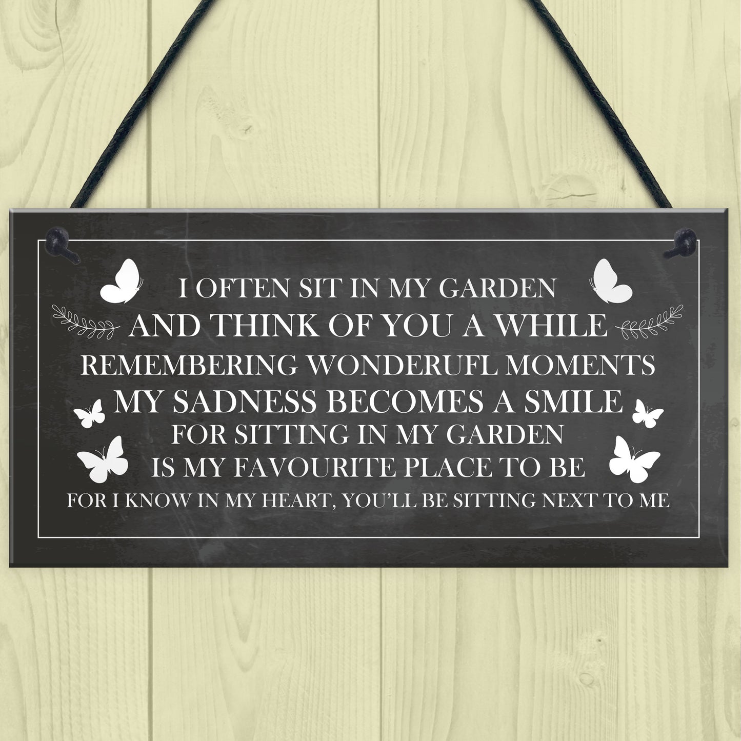 Garden Plaque Summer House Sign Hanging Garden Shed Sign