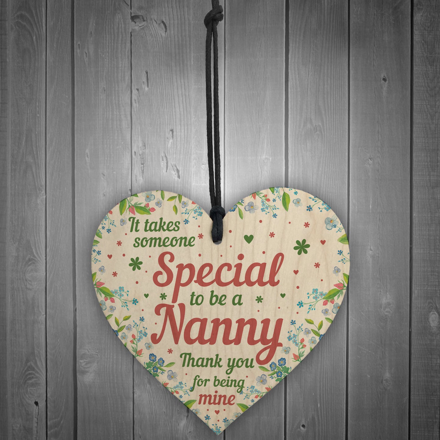 Nanny Birthday Mothers Day Gifts Wood Heart Gift For Nan Nana