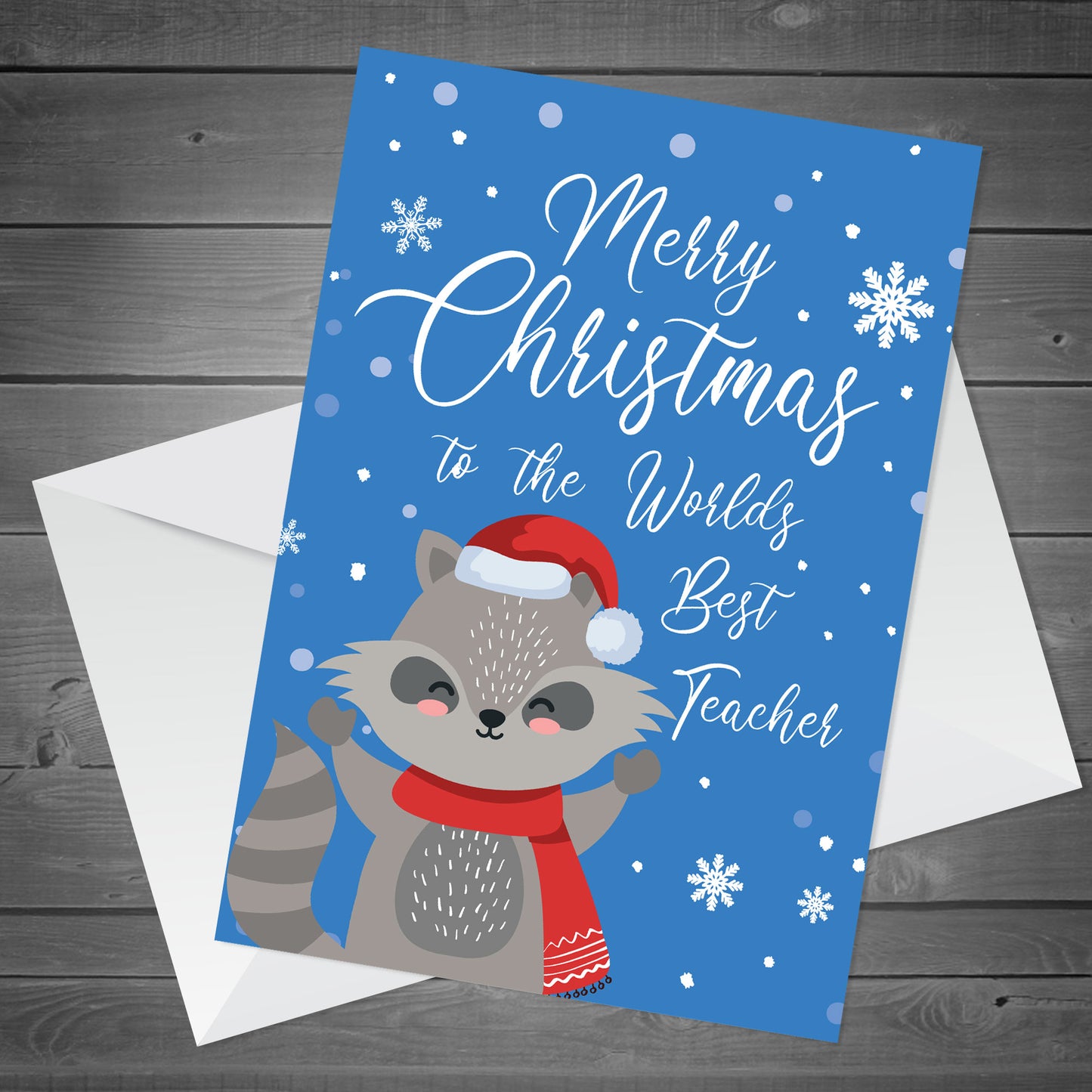 Christmas Card For Teacher Childrens Kids Thank You Card