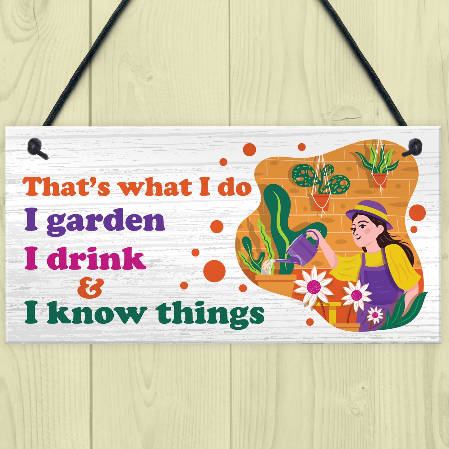 Funny Garden Sign For Garden Lover Gift For Women Her