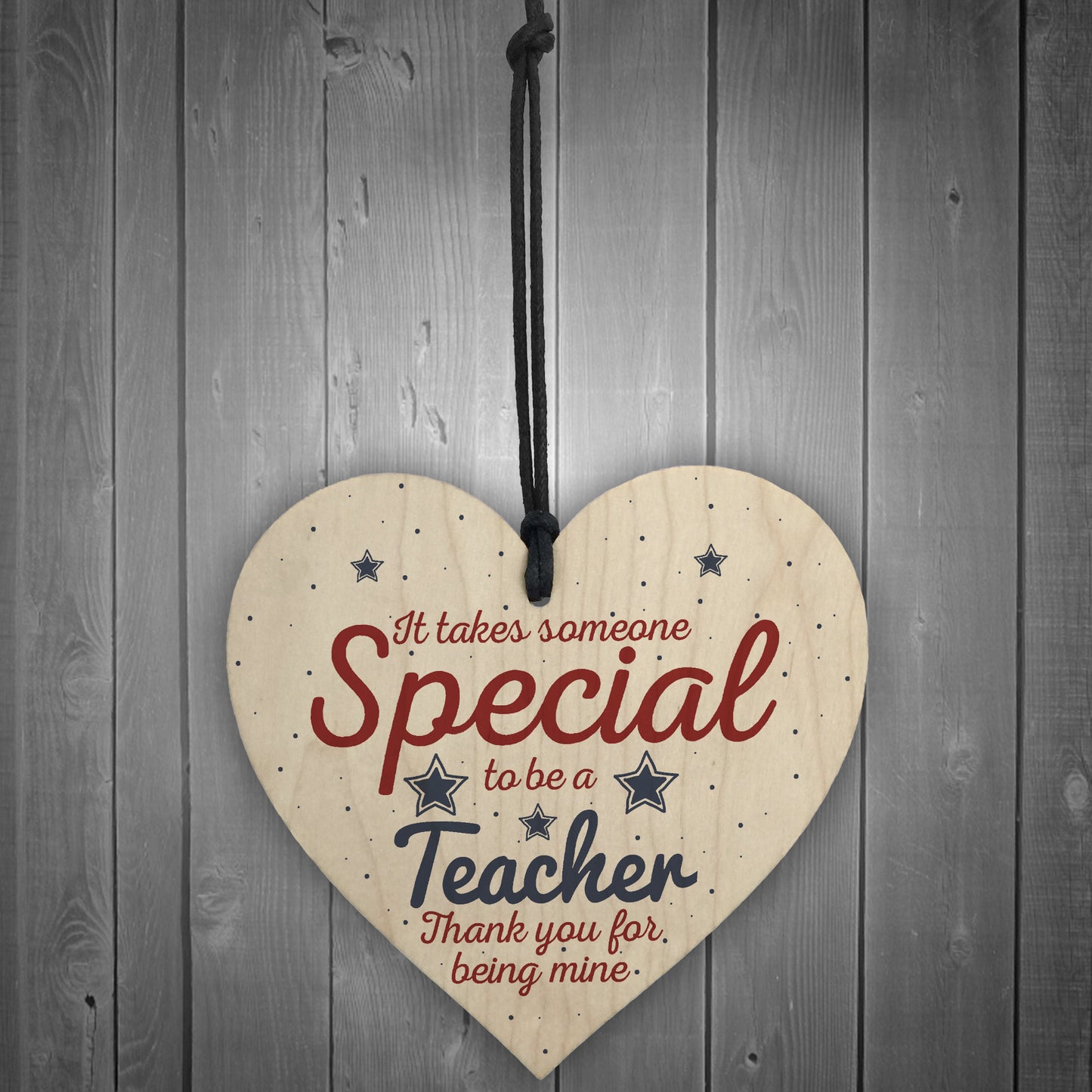 Handmade Hanging Heart Gift For Teacher Leaving Present Keepsake