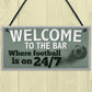 Welcome To The Bar Pub Man Cave Sign Gifts For Men World Cup