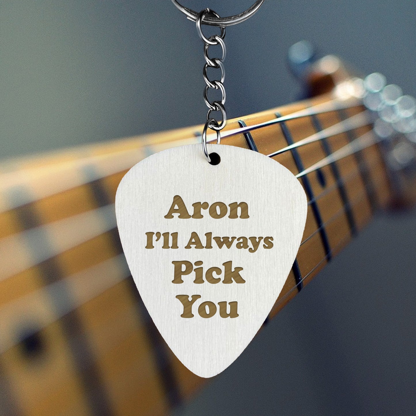 Custom Engraved Guitar Pick Plectrum GUITARIST Personalised