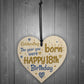 Handmade 18th Birthday Wooden Heart Sign Card Friendship Gift