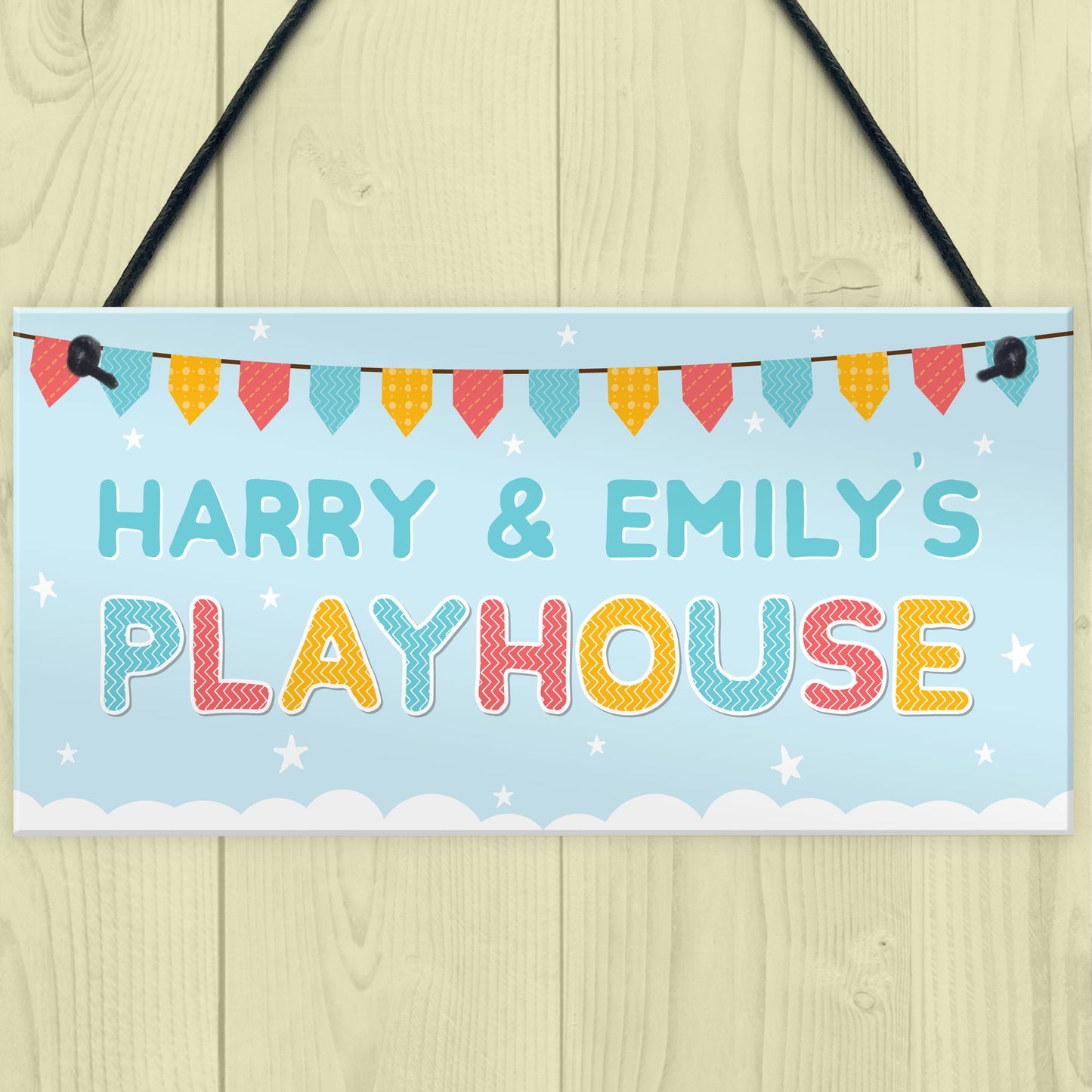 PERSONALISED Playhouse Hanging Sign Playroom Childrens Den