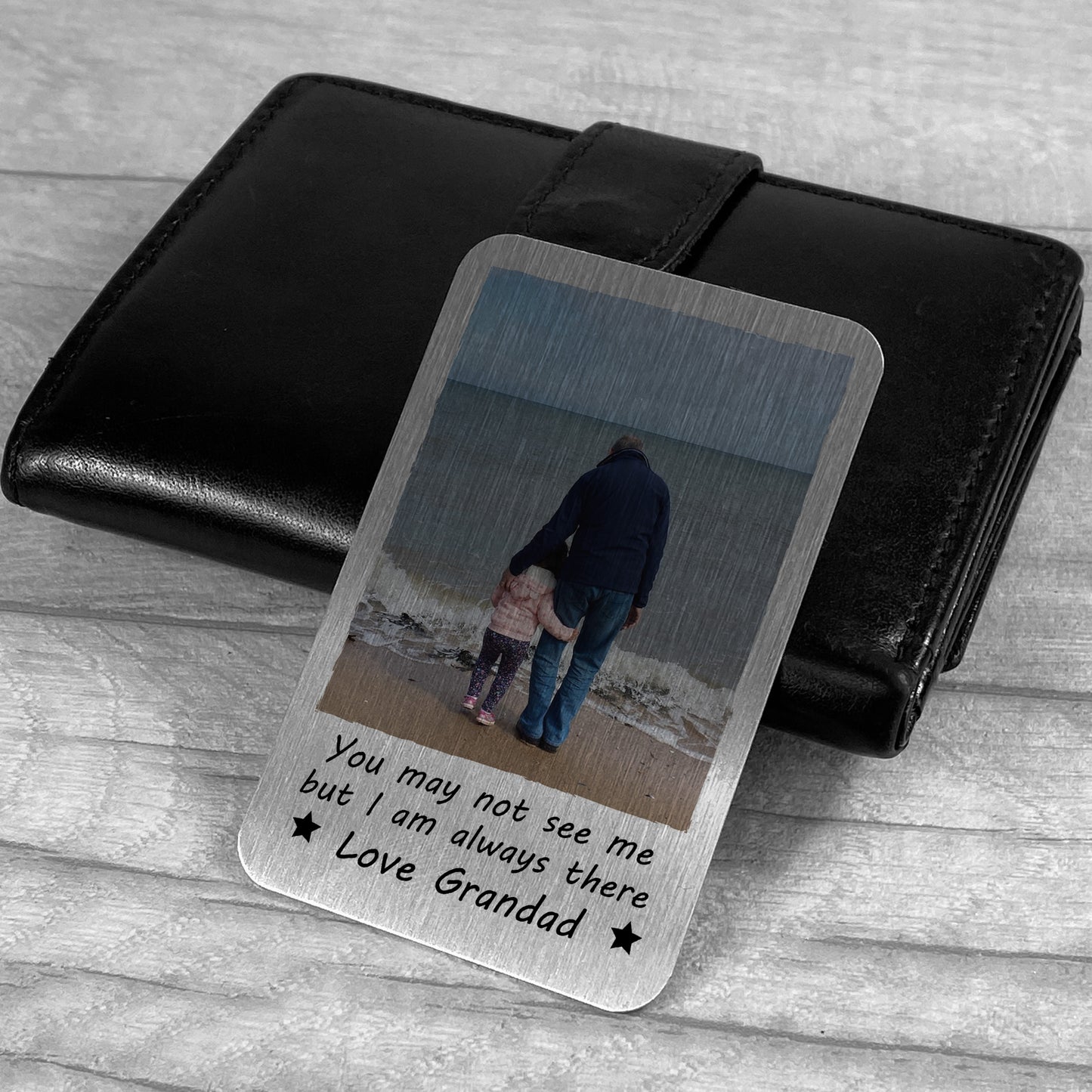 Memorial Gift Personalised Metal Card In Memory Gift