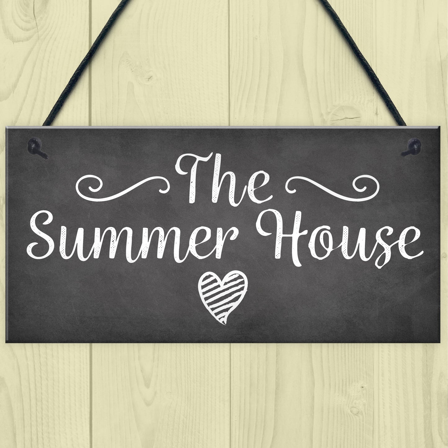 The Summer House Plaque Garden Shed Hanging Wall Door Sign