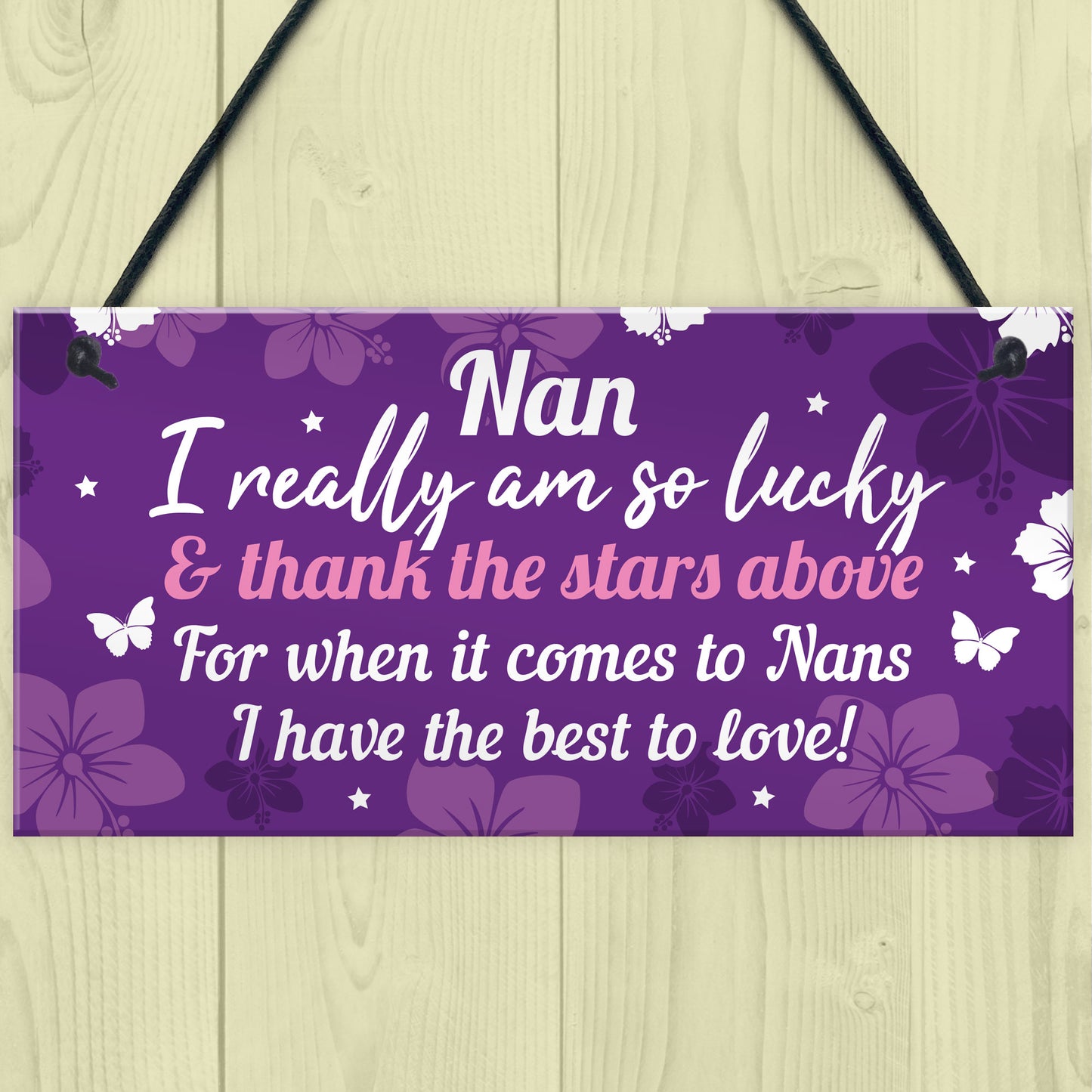 Keepsake Gifts For Nan Nanny Birthday Christmas Plaque Gifts