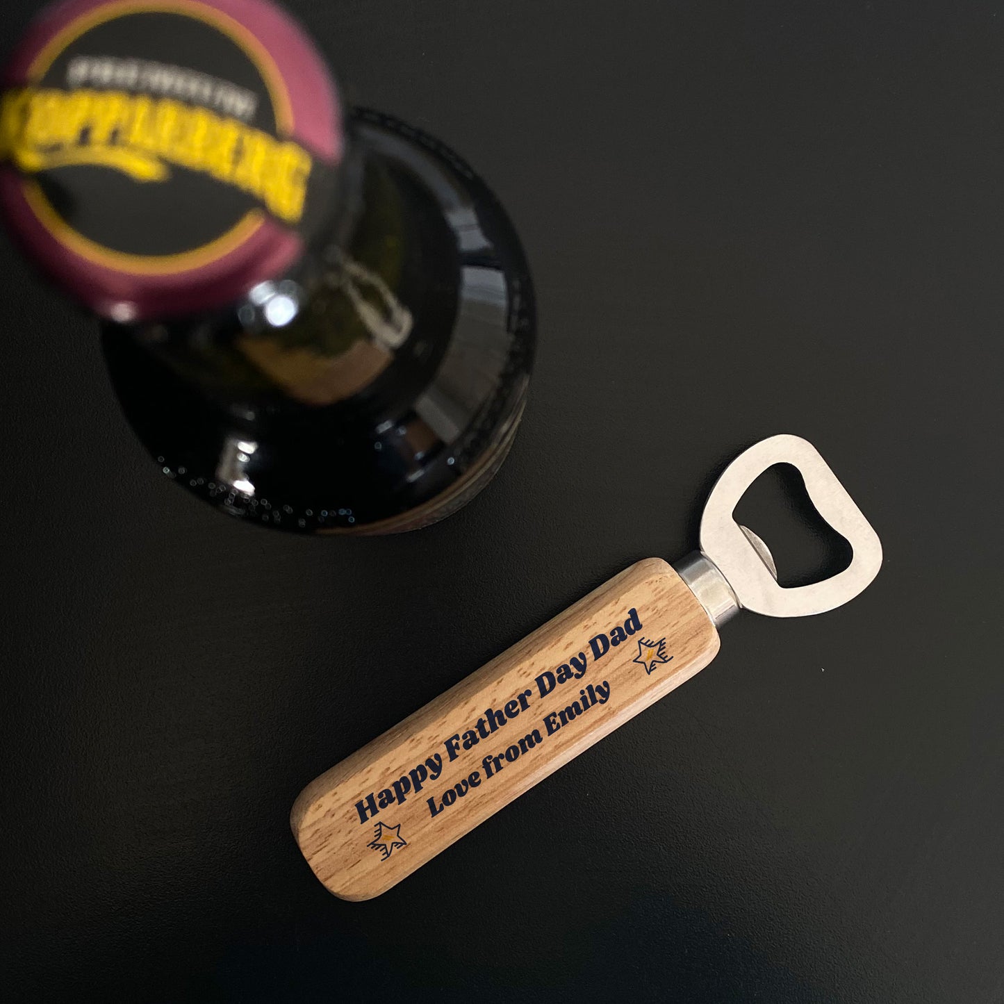 Personalised Fathers Day Gift For Dad Bottle Opener Thank You