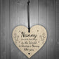 Mothers Day Gift For Nanny Heart Thank You Birthday Gift