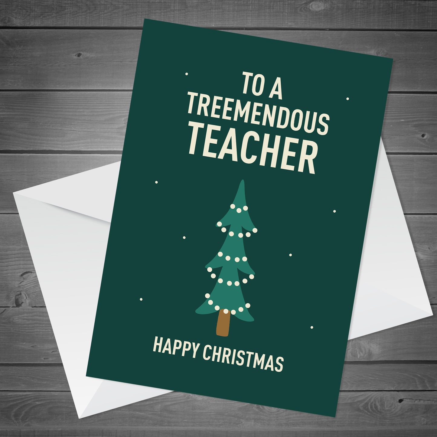 Funny Christmas Card For Teacher A6 Card Thank You Card