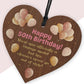 Unique Funny 50th Birthday Gifts for Women Wooden Heart