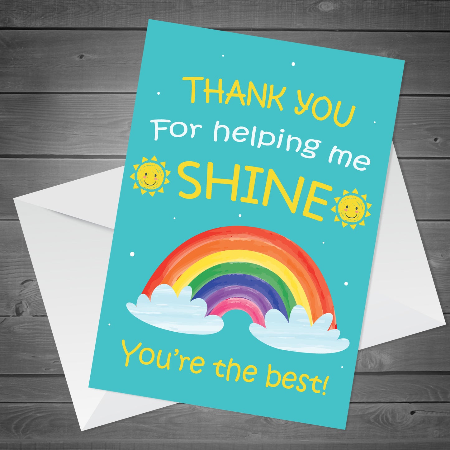 Teacher Thank You Card Teaching Assistant Nursery Teacher