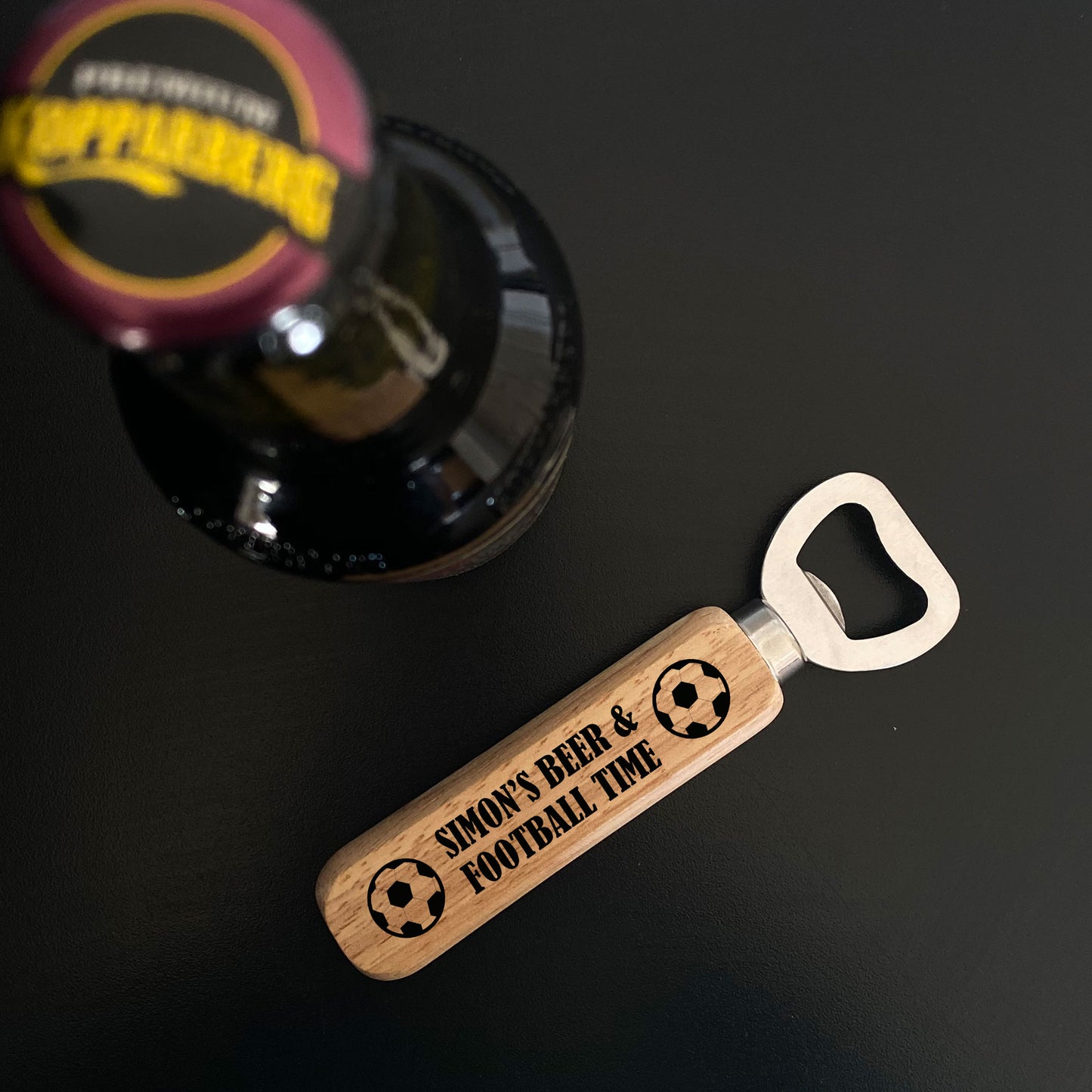 PERSONALISED Football Gifts For Boys Men Bottle Opener Beer Gift