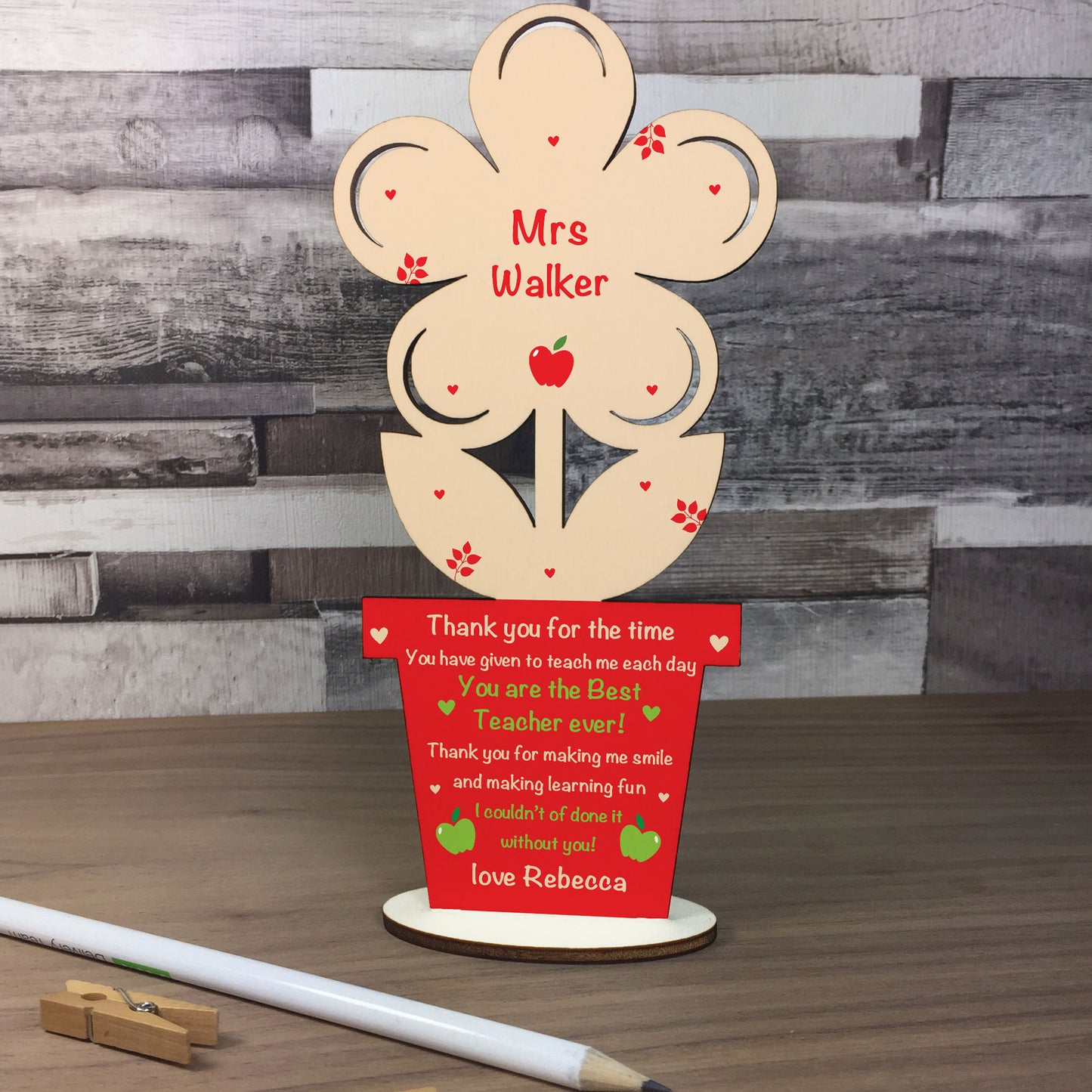 Personalised Thank You Gift For Teacher Teaching Assistant