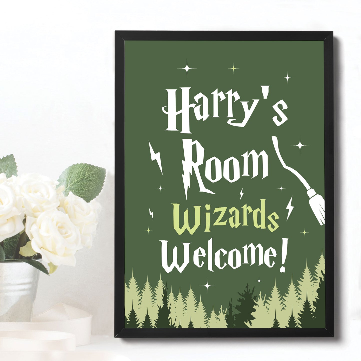 Personalised Boys Bedroom Sign Harry Boy Bedroom Wall Art Potter