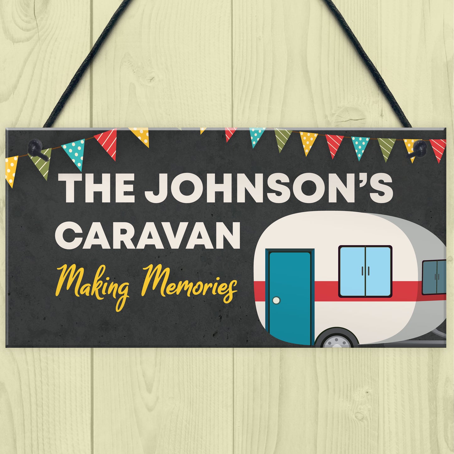 PERSONALISED Hanging Caravan Sign Caravan Accessories Gift