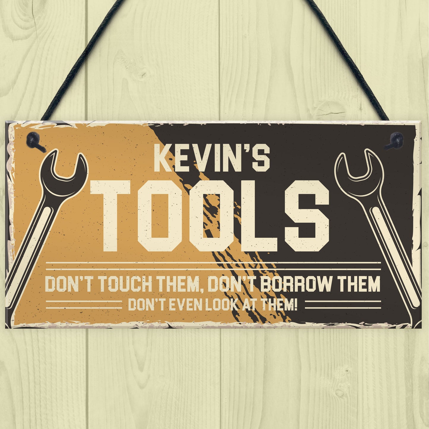 PERSONALISED Tool Sign Gift For Men Shed Garage Man Cave Sign