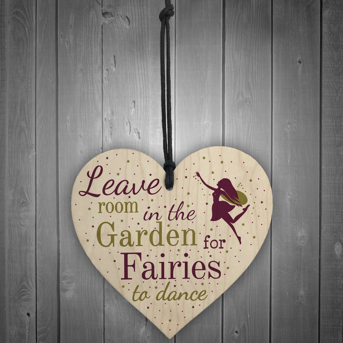 Novelty Fairy Garden Gardening Shed Hanging Wooden Sign Plaque